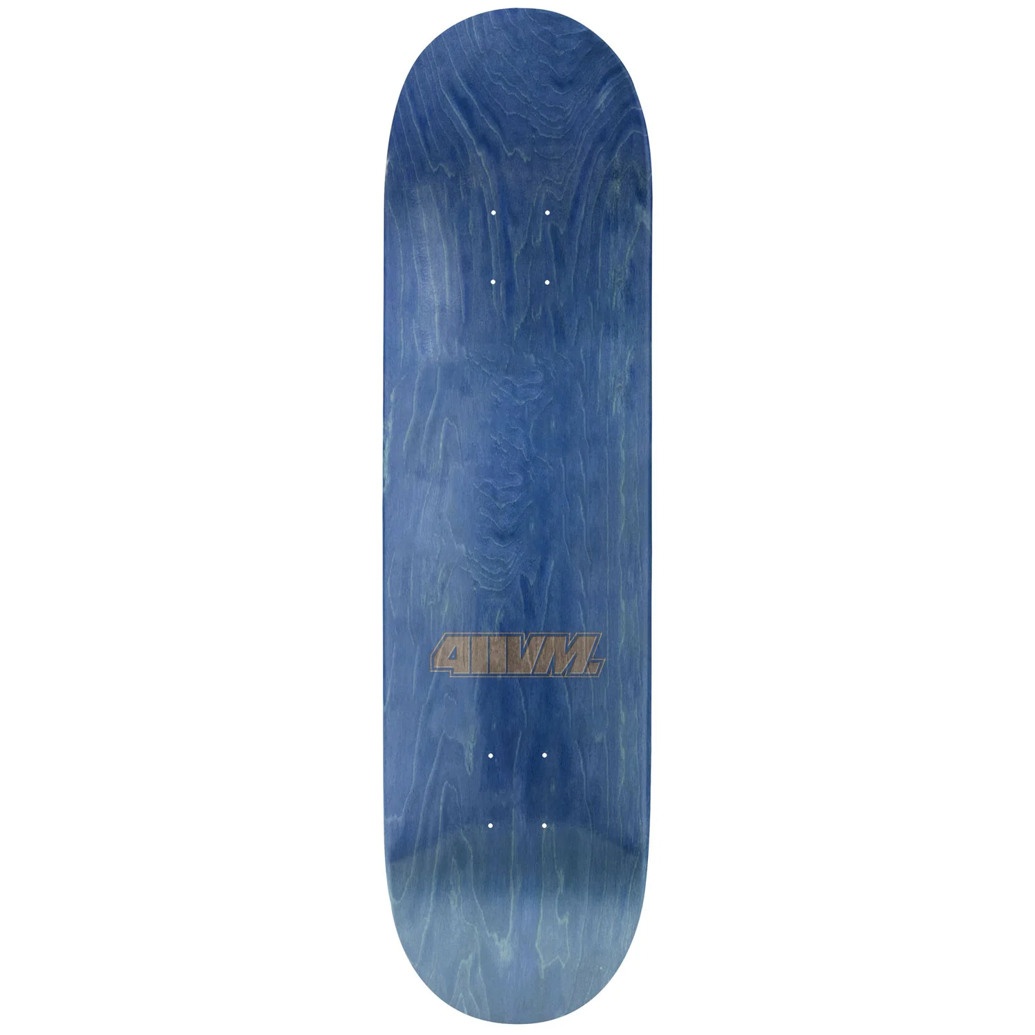 411VM Heritage Skateboard Deck Logo Blue/White 8.5" x 32" - Image 2
