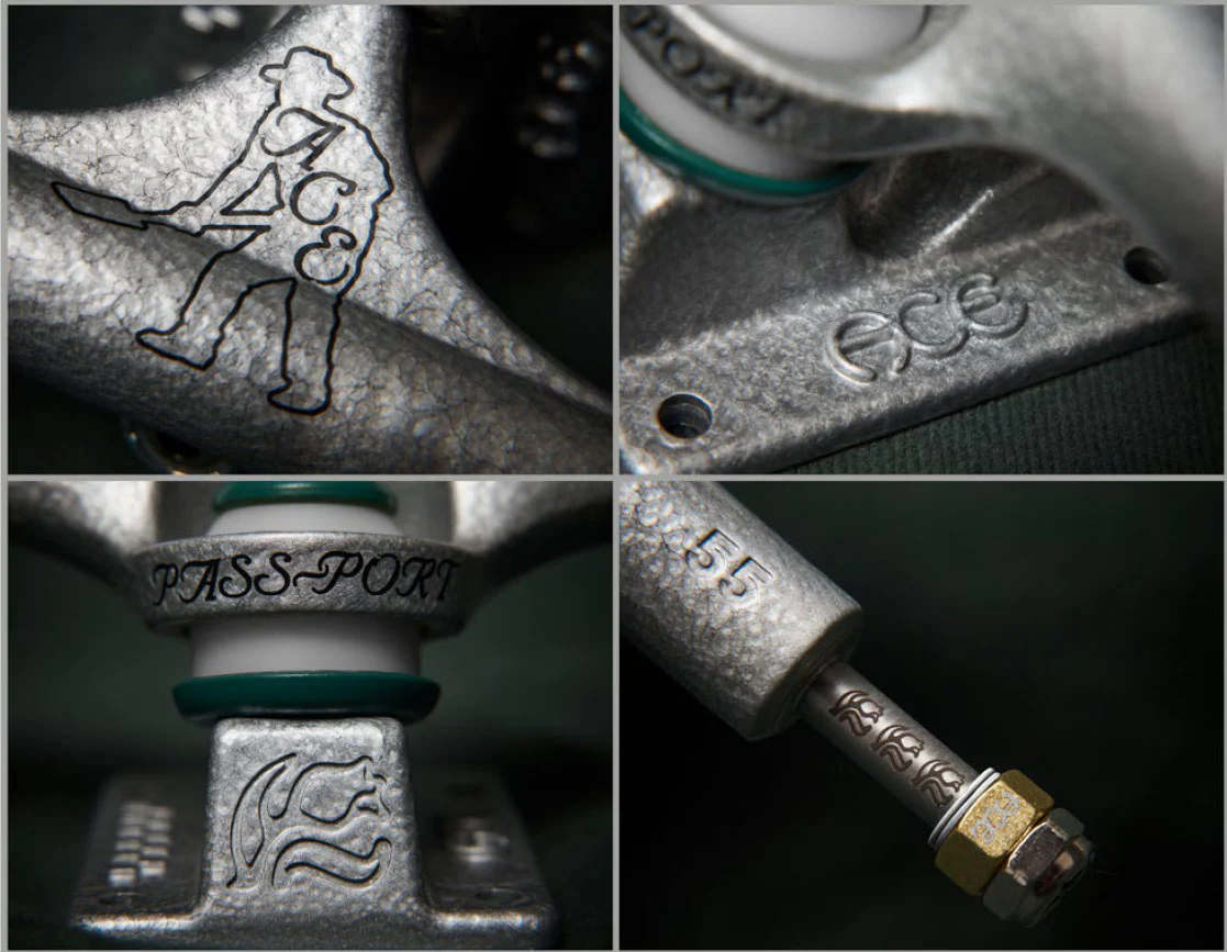 Ace Skateboard Trucks AF1 Limited Hollow Passport 55 (8.5") - Image 4
