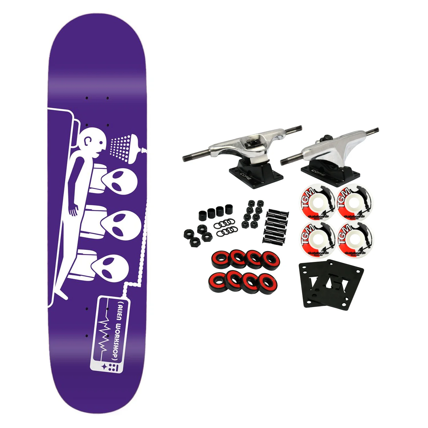 Alien Workshop Skateboard Complete Abduction Purple 7.5" x 31.125"