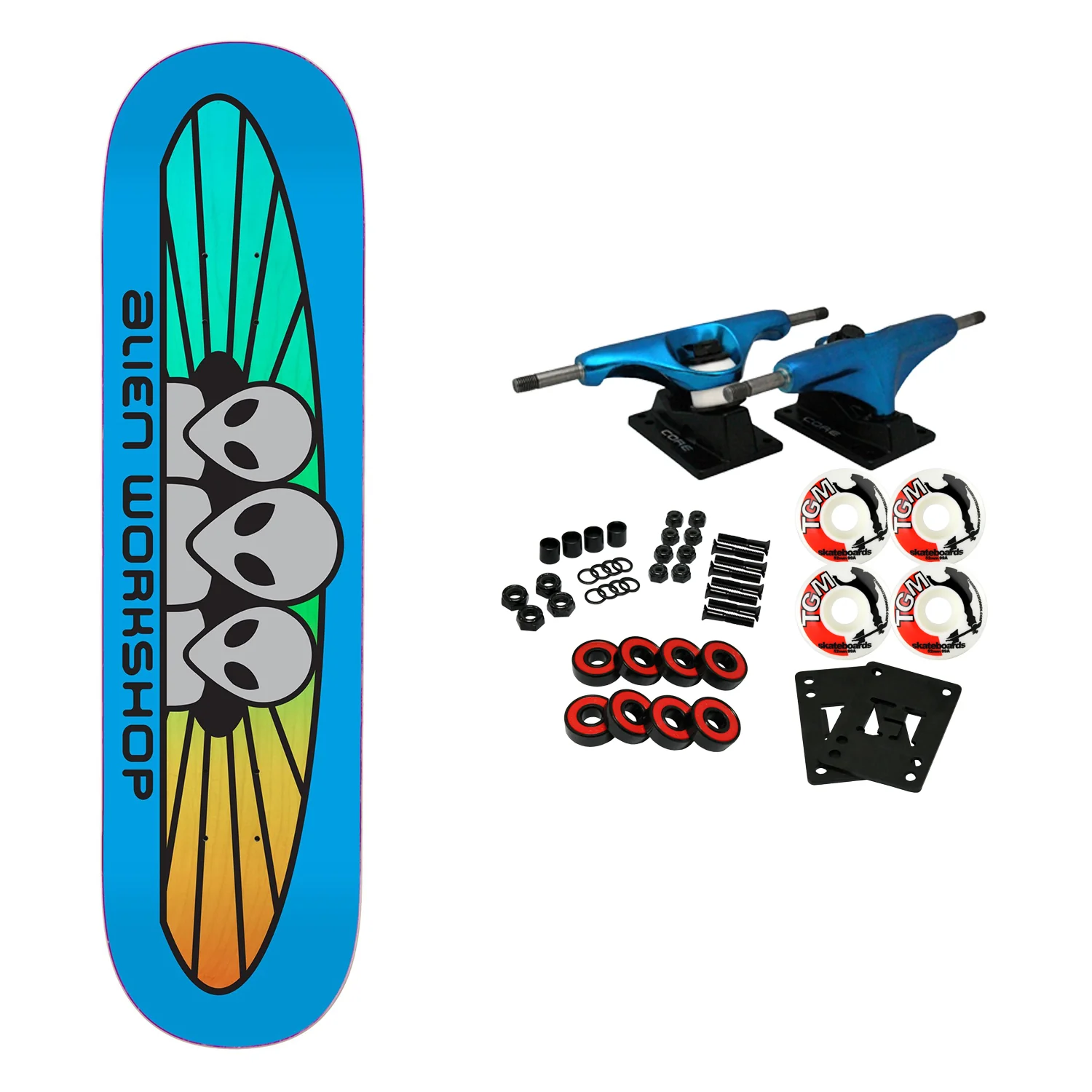 Alien Workshop Skateboard Complete RGB Spectrum Blue 8.25" x 32.25"