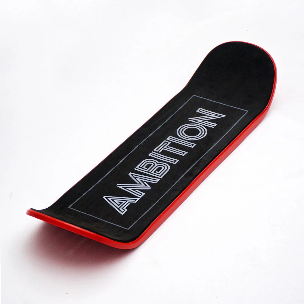 Ambition Snowskate Jib Red 8.5" x 33" Plastic Snow Skate Deck - Image 5
