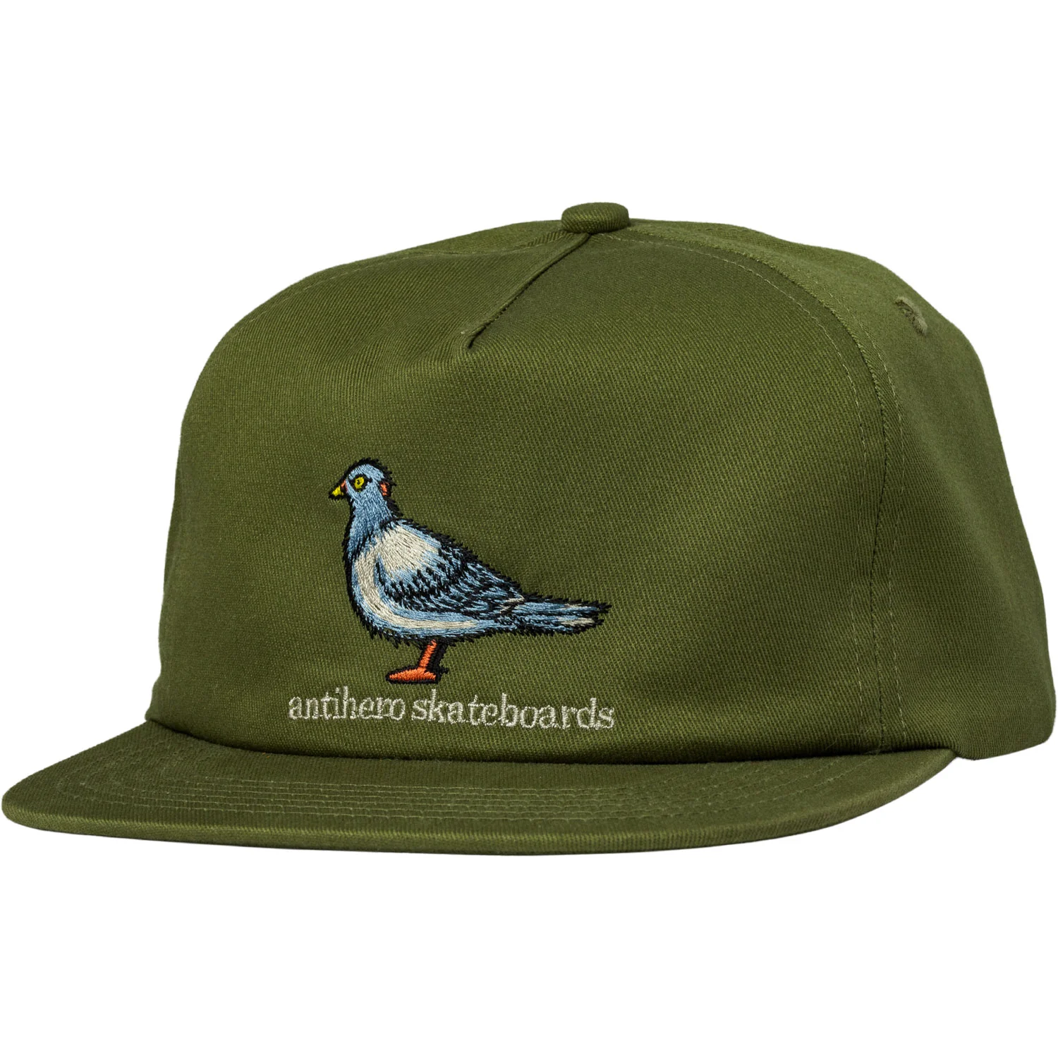 Anti Hero Skateboards Hat Lil Pigeon Snapback Safari Green