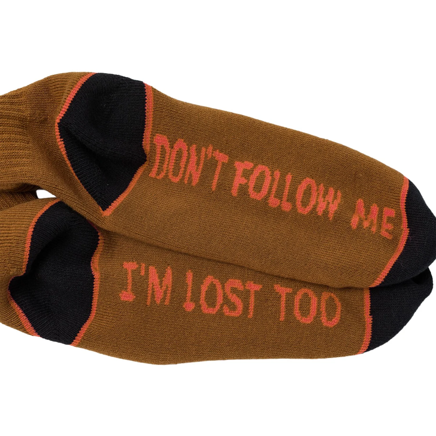 Anti Hero Skateboards Socks Jalopi I'm Lost Too Brown/Orange/Black - Image 2