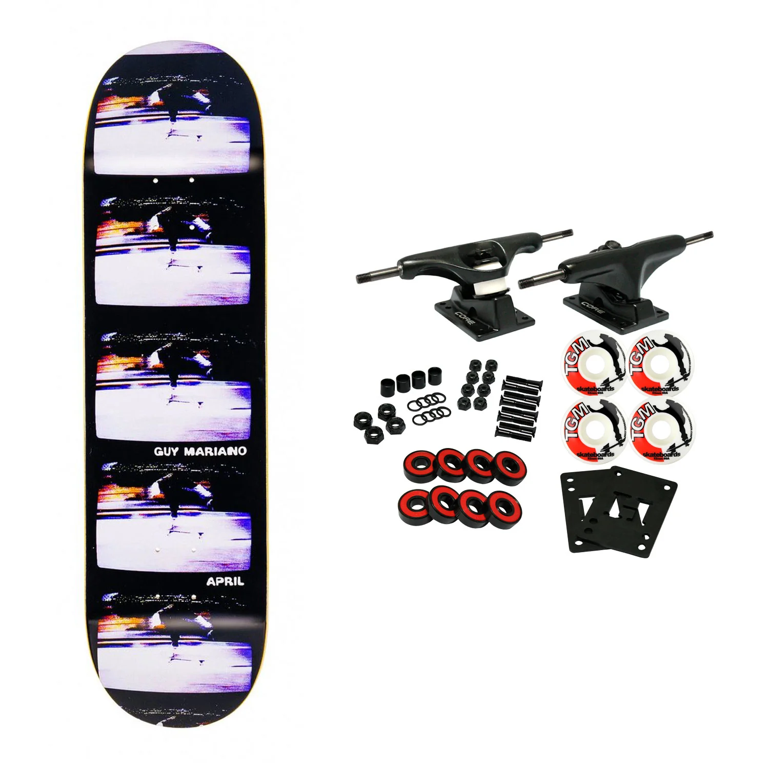 April Skateboard Complete Guy Mariano 1990 8.38" x 32.12