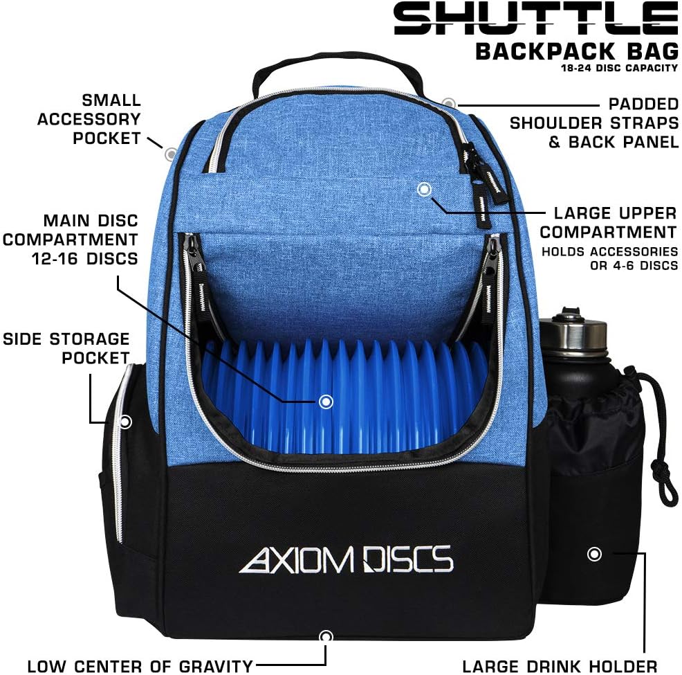 Axiom Discs Disc Golf Backpack Bag - Shuttle Backpack - Holds 18-24 Discs - Image 11