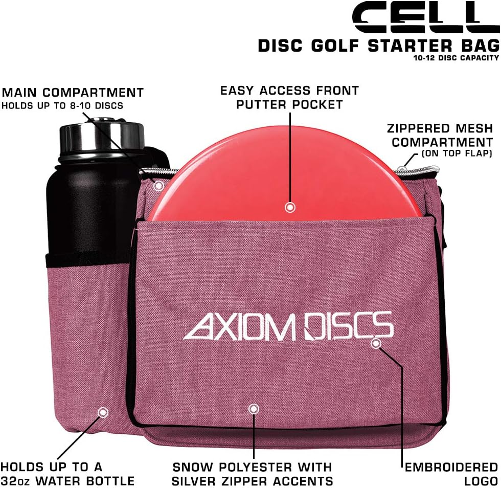 Axiom Discs Disc Golf Shoulder Bag - Cell - Holds 12 Discs - Choose Color - Image 28
