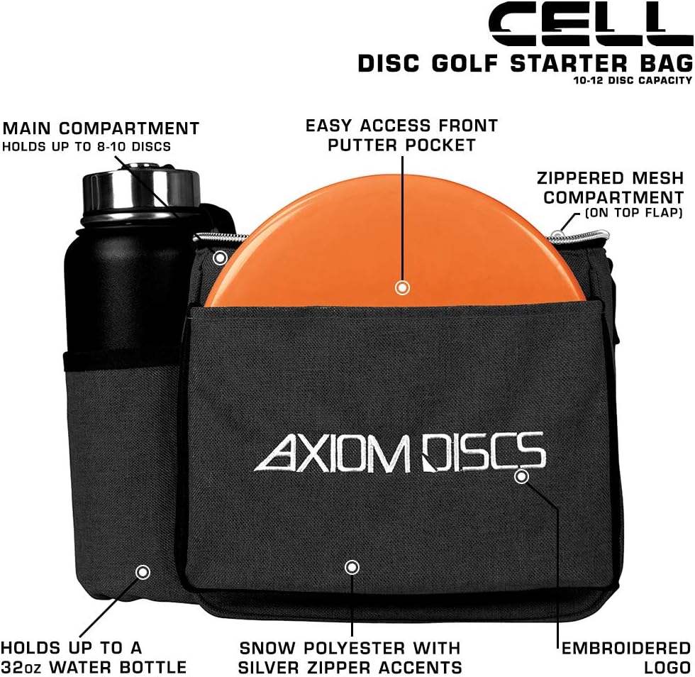 Axiom Discs Disc Golf Shoulder Bag - Cell - Holds 12 Discs - Choose Color - Image 4