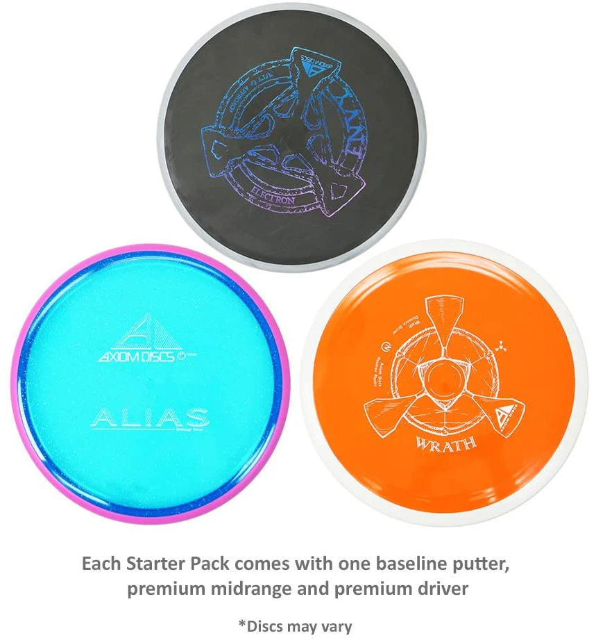 Axiom Premium Disc Golf Starter 3 Disc Set - Putter Midrange Driver (Assorted) - Image 2