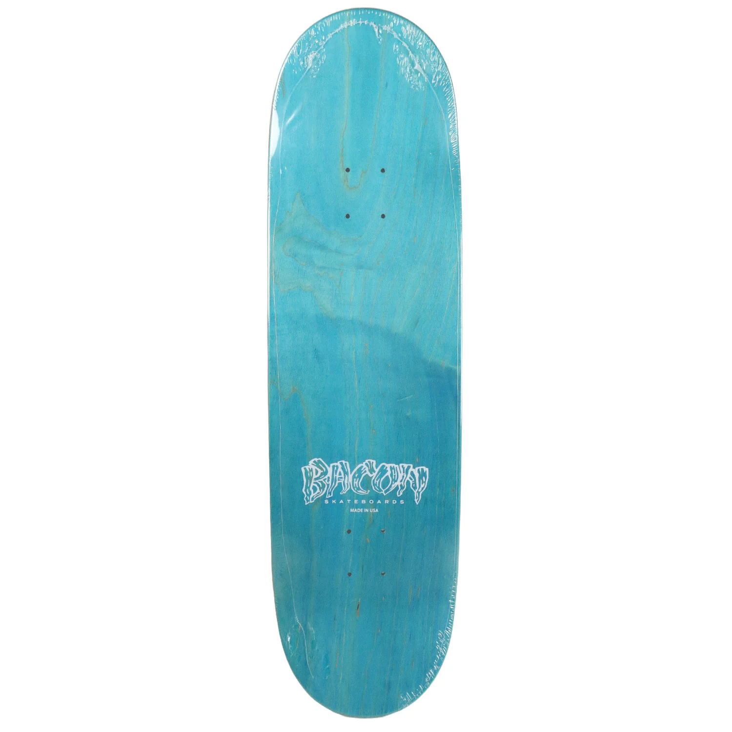 Bacon Skateboard Complete Logo Veneer Blue 9.0" x 32.75" - Image 2