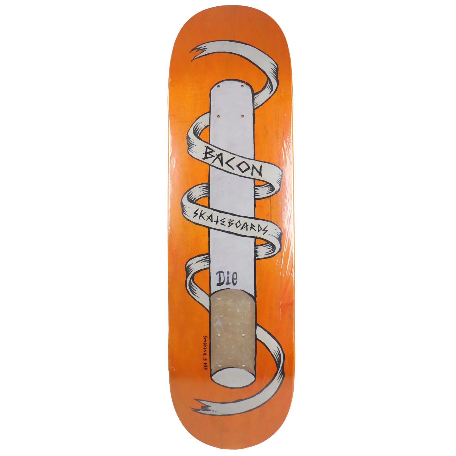 Bacon Skateboard Deck Smoking is Hip Blue 8.6" x 32.63"