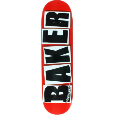 Baker Complete Logo Red/Black 8.38" with 83A Soft Wheels - Image 2