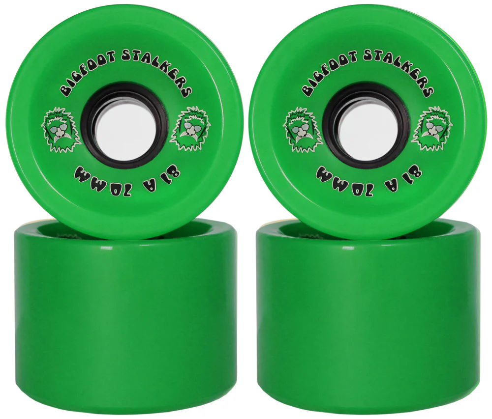Bigfoot Longboard Wheels 70mm Stalkers Green