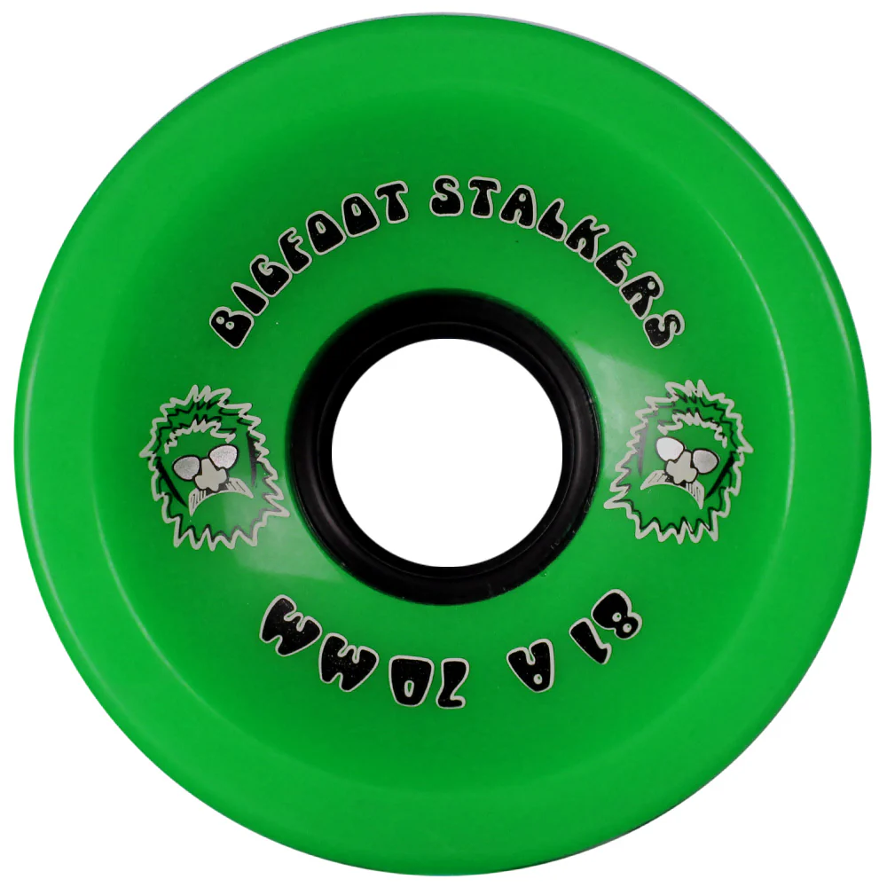 Bigfoot Longboard Wheels 70mm Stalkers Green - Image 2