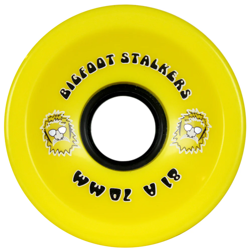 Bigfoot Longboard Wheels 70mm Stalkers Yellow - Image 2
