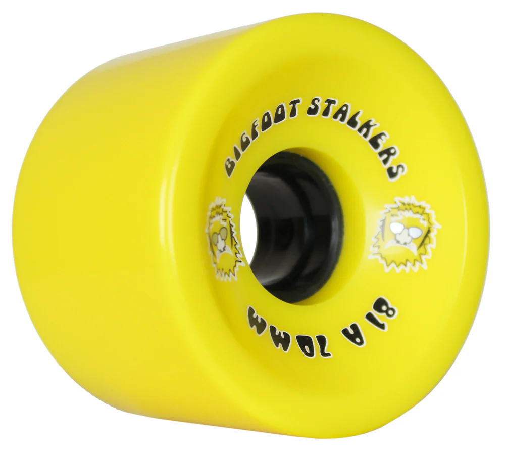 Bigfoot Longboard Wheels 70mm Stalkers Yellow - Image 3