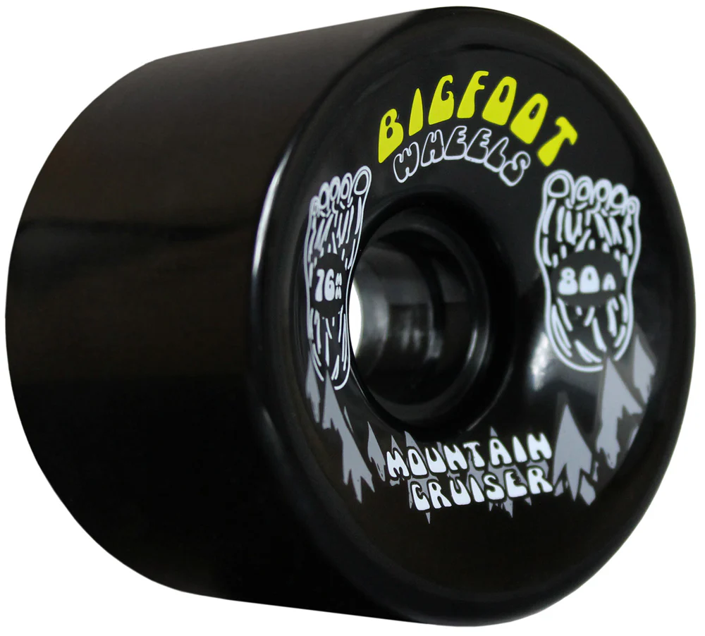 Bigfoot Longboard Wheels - 76mm Mountain Cruiser Black - Image 3