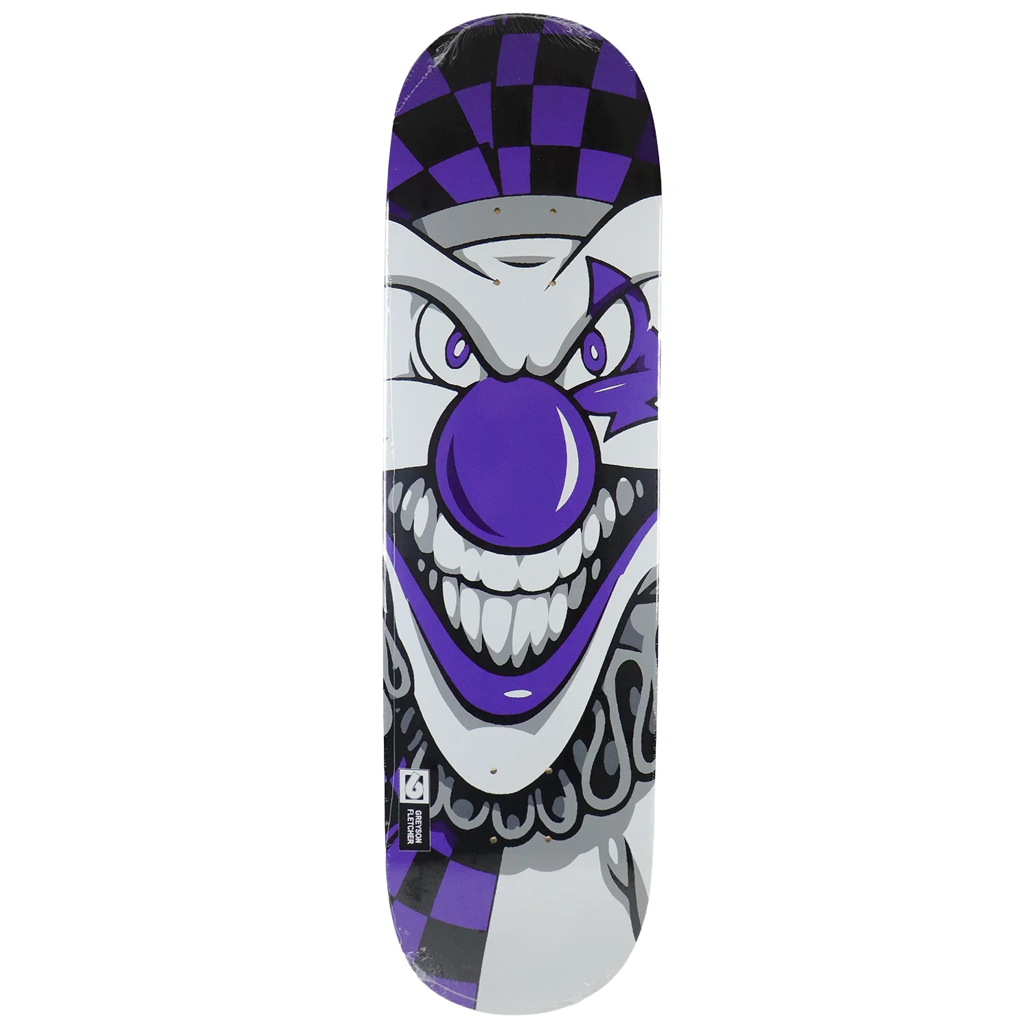 Birdhouse Skateboard Deck Greyson Fletcher Joker Purple 8.25" x 31.75" - Image 2
