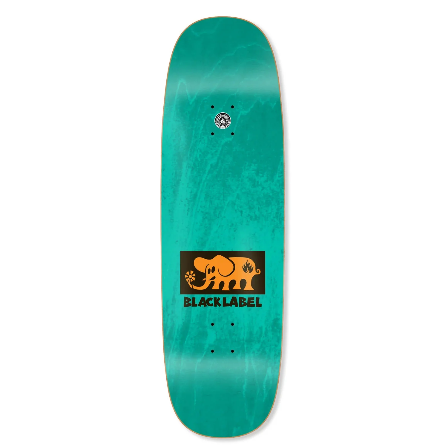 Black Label Skateboard Deck Elephant Block Tugboat Shaped 9.5" x 32.125" Assorted - Image 2