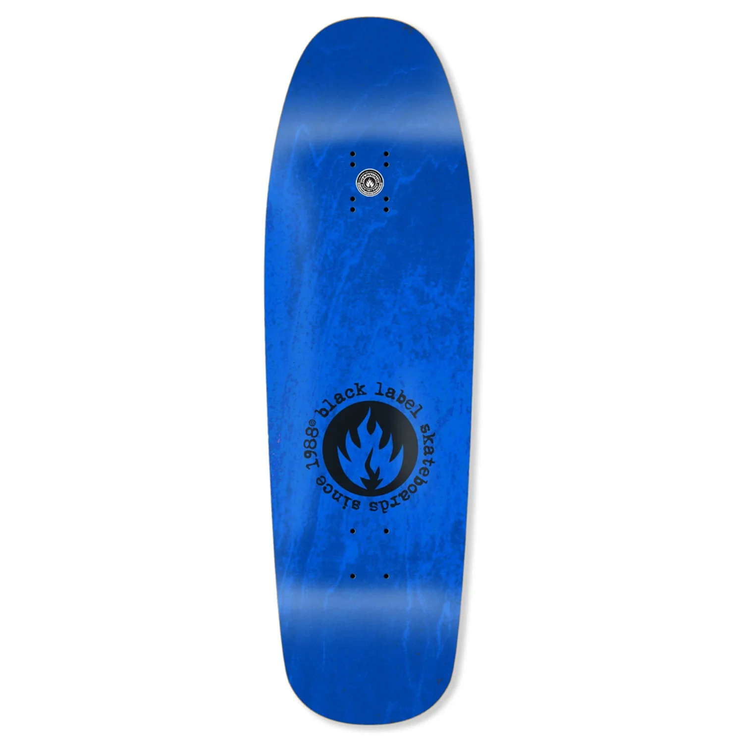 Black Label Skateboard Deck Violet Actions Shaped 9.63" x 32" - Image 2