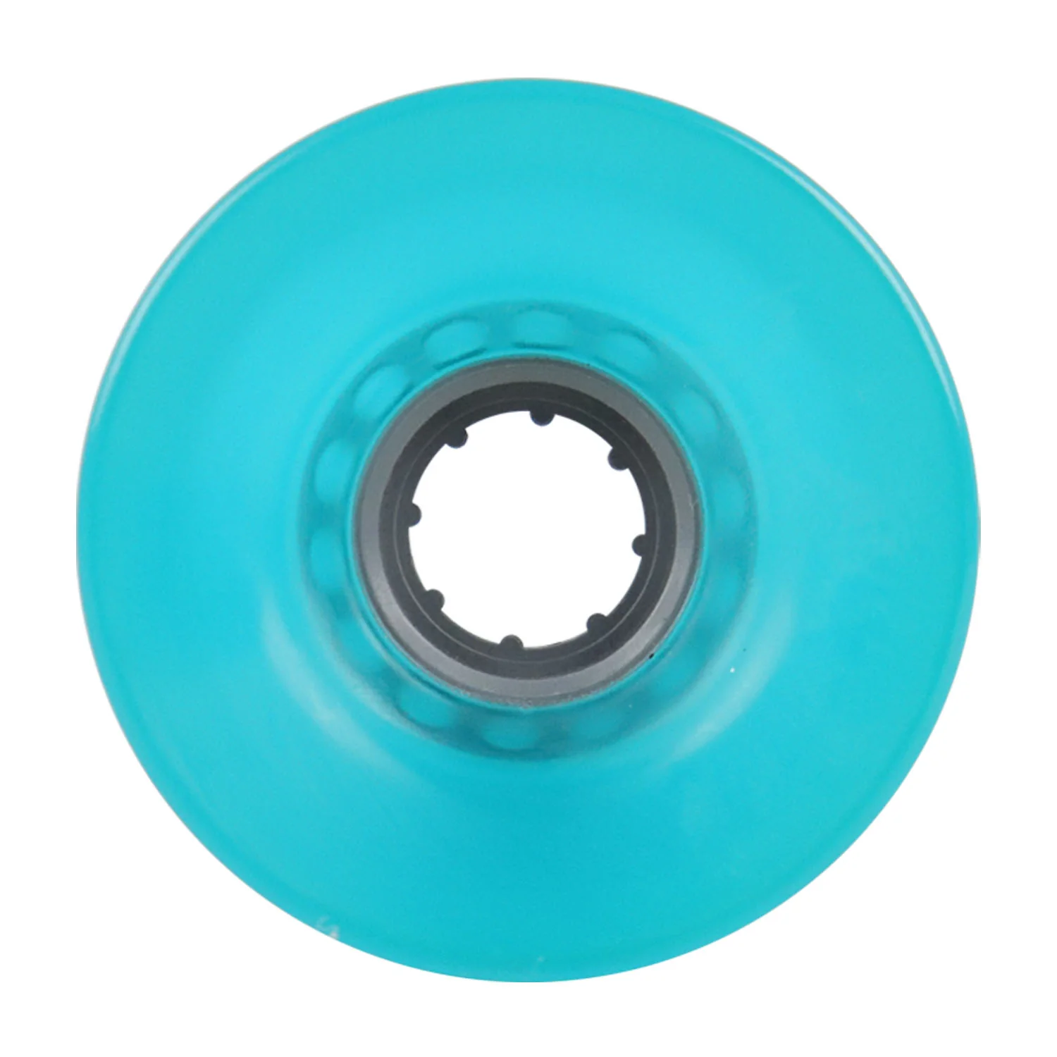 Blank Longboard Wheels 65mm x 45mm Aqua USA Offset 78A - Image 3
