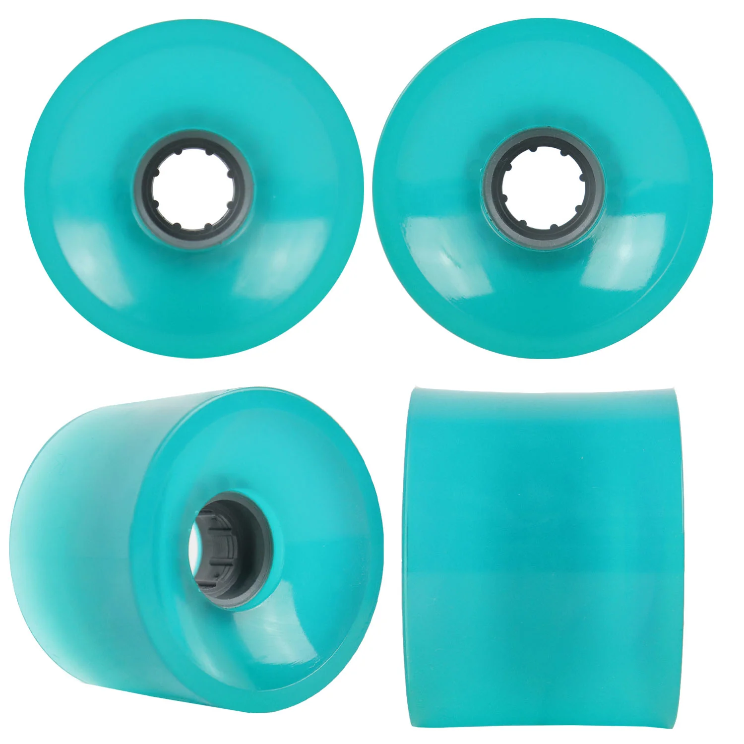 Blank Longboard Wheels 69mm x 52mm Aqua USA Centerset 78A