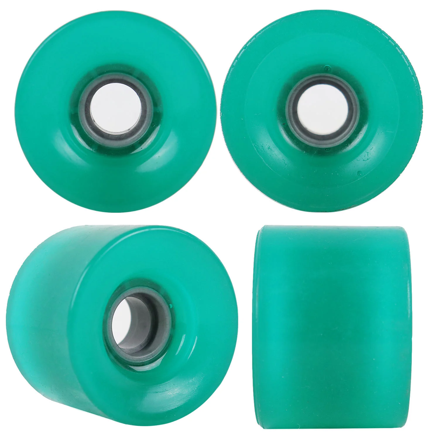 Blank Longboard Wheels 70mm x 50mm Aqua USA Centerset 78A