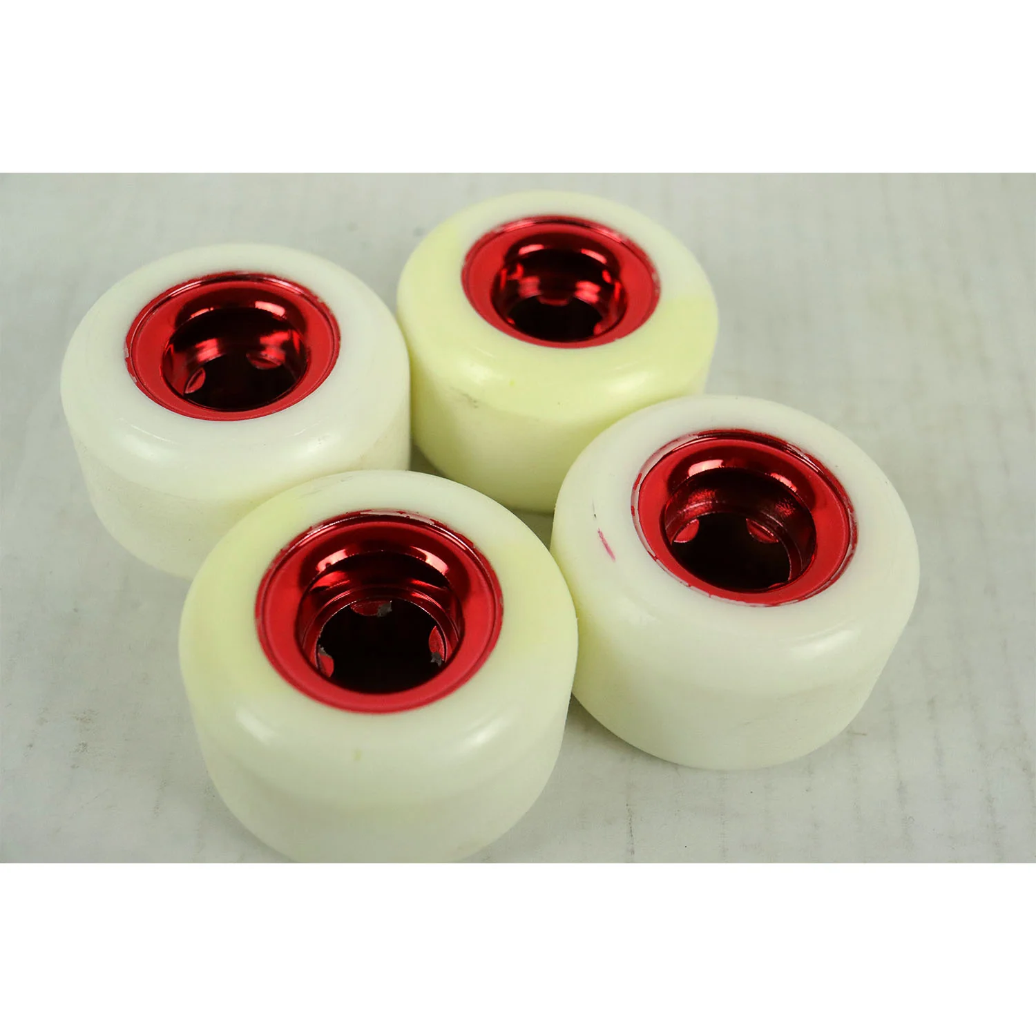 Blem Ricta Soft Cruiser Skateboard Wheels 56mm Chrome Clouds 86A Red - Image 2