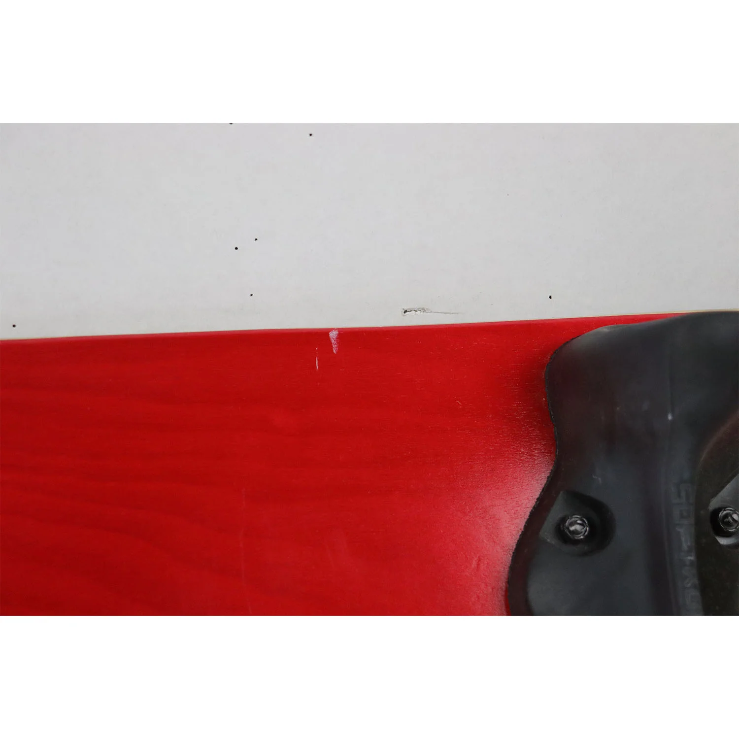 Blem Softrucks Skateboard Indoor Practice Complete 8.0" Black Trucks, Stained Red - Image 3