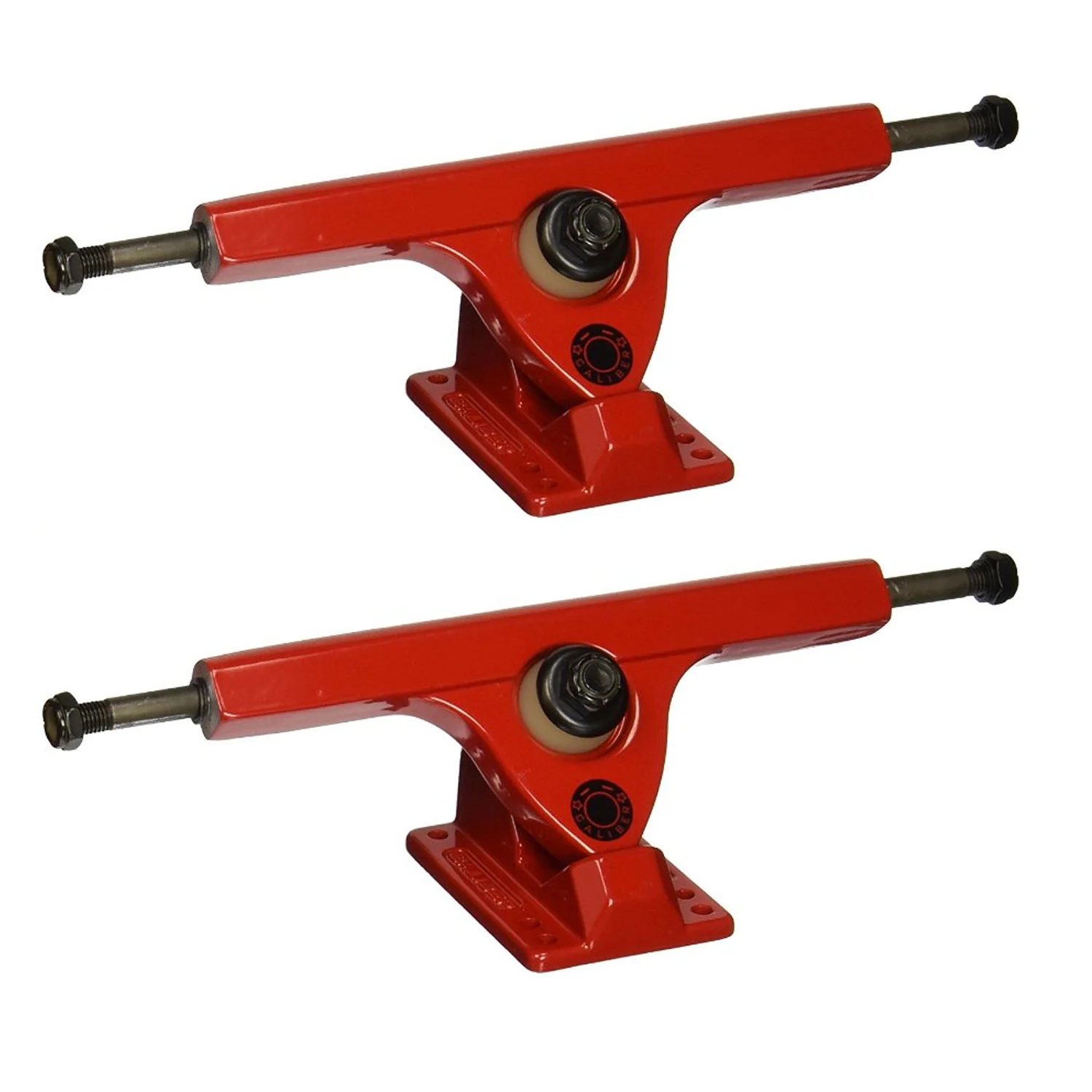 Caliber Longboard Trucks 44° 10" Red (pair) Reverse Kingpin