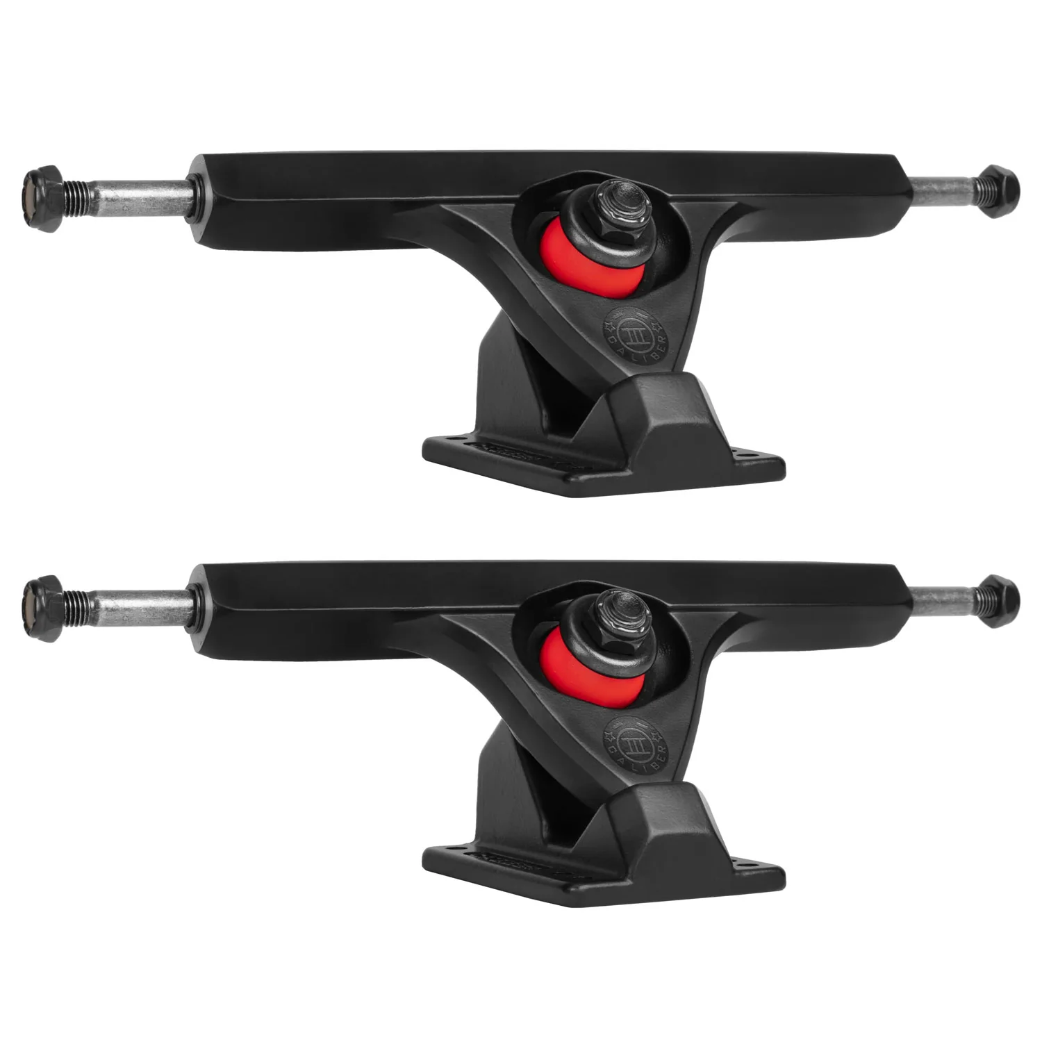 Caliber Longboard Trucks Version III 10" 50 degree Raked Blackout (Pair)