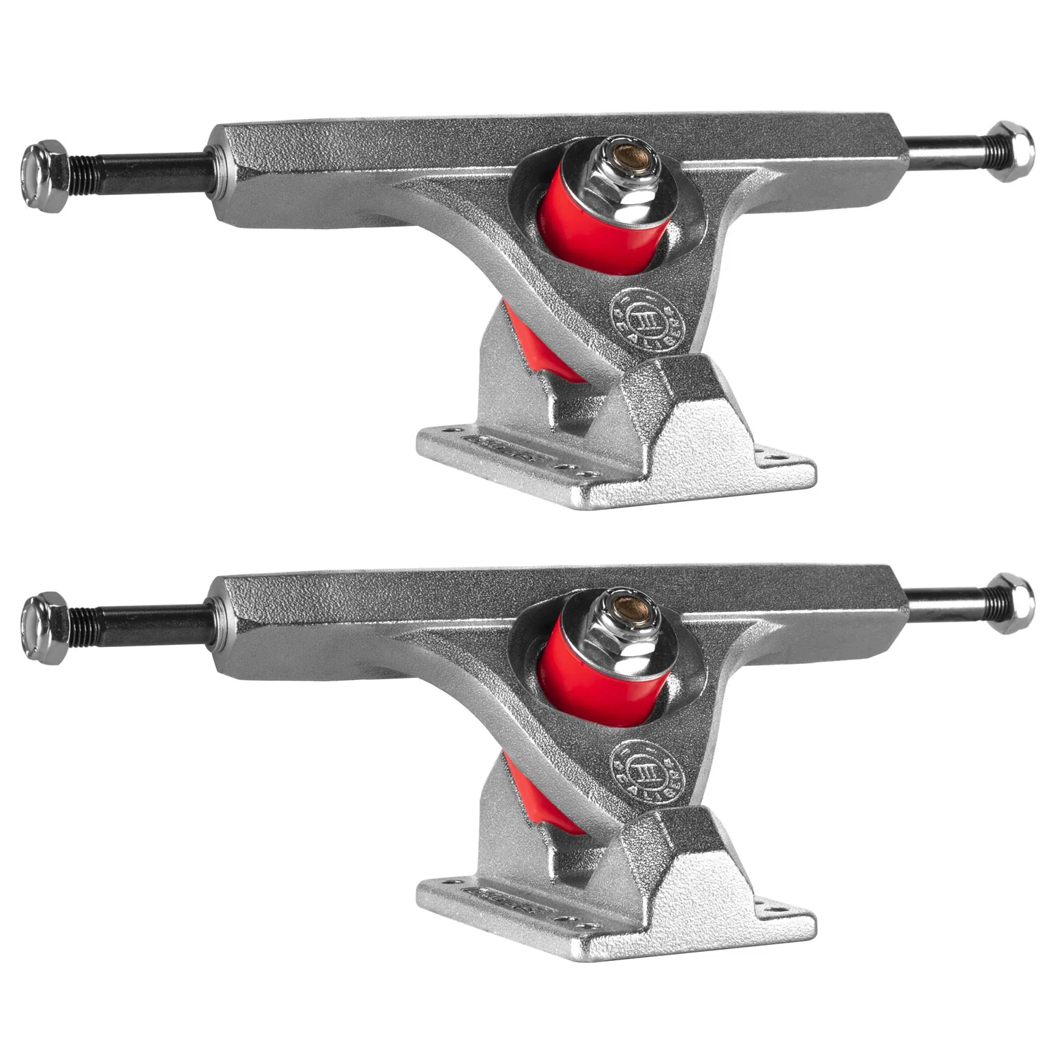 Caliber Longboard Trucks Version III 9" 44 degree Shim Raked Silver (Pair)