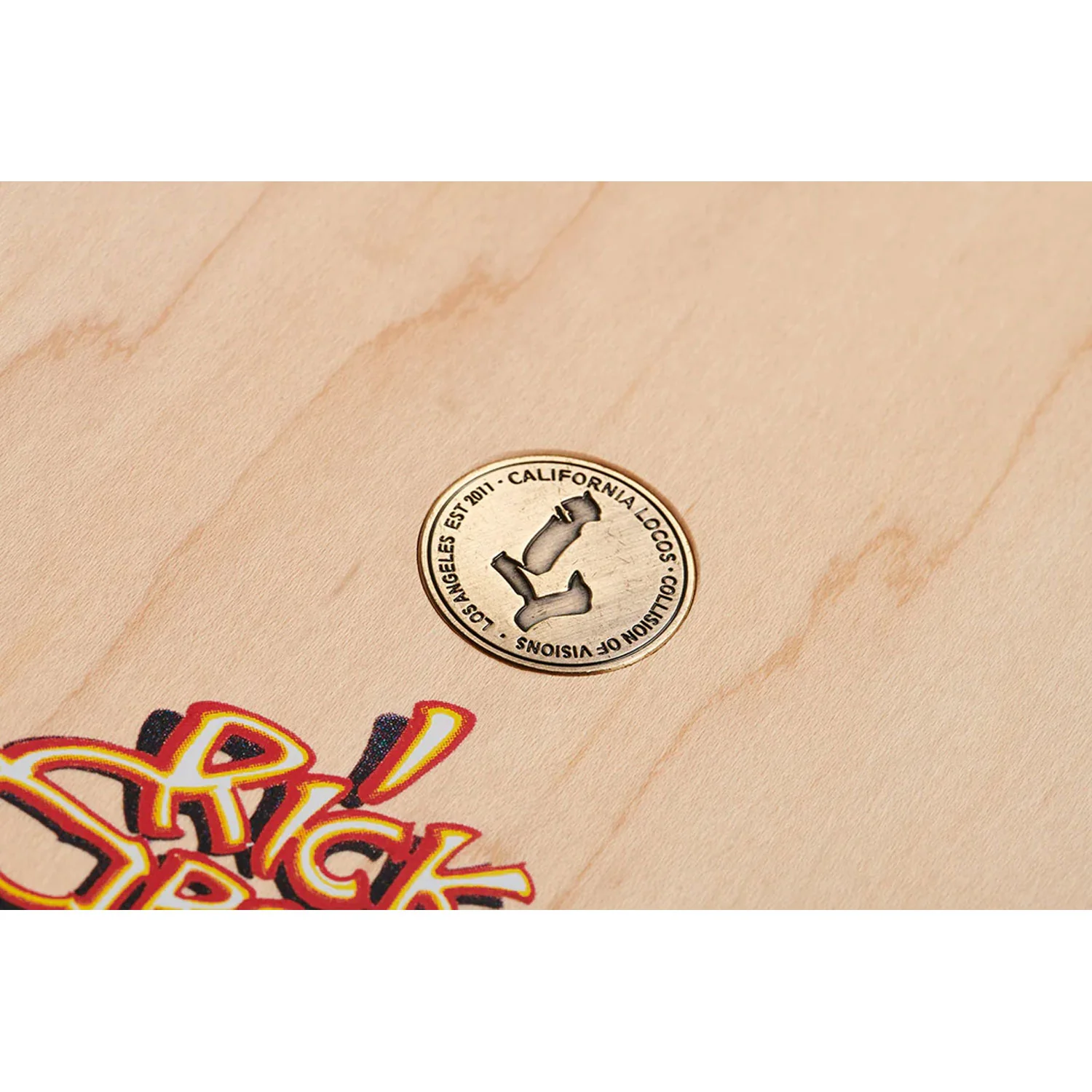 California Locos Skateboard Deck Rick Griffin Murphy 9.125" + Sk8ology Wall Mount - Image 3