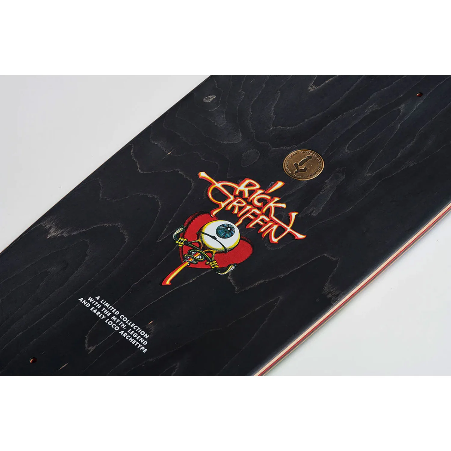 California Locos Skateboard Deck Rick Griffin Pacific Vibrations 9.125" + Sk8ology Wall Mount - Image 3
