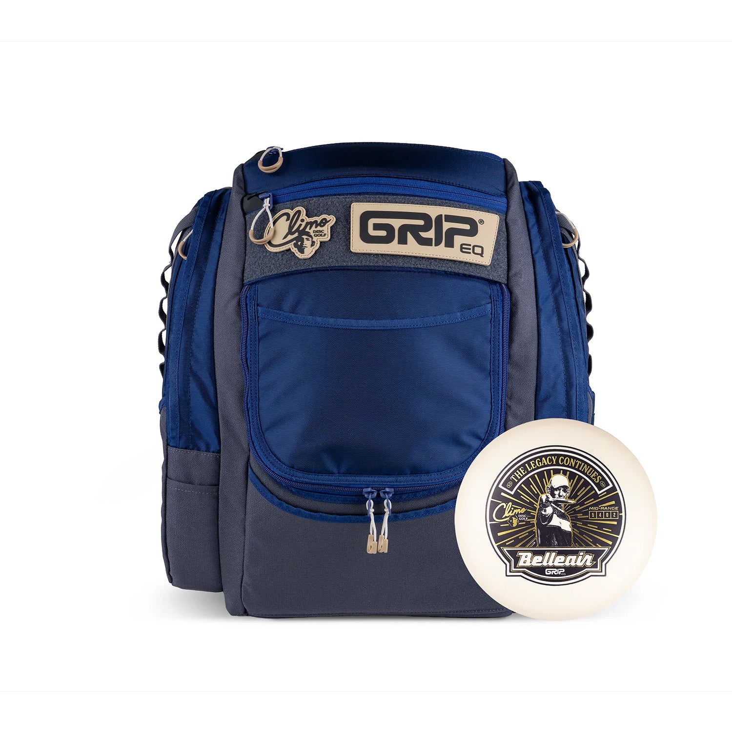 Climo Discs X GRIPeq ATS Disc Golf Bag - with Double-Foil Glow Trophy Line Belleair - Choose Color - Image 2