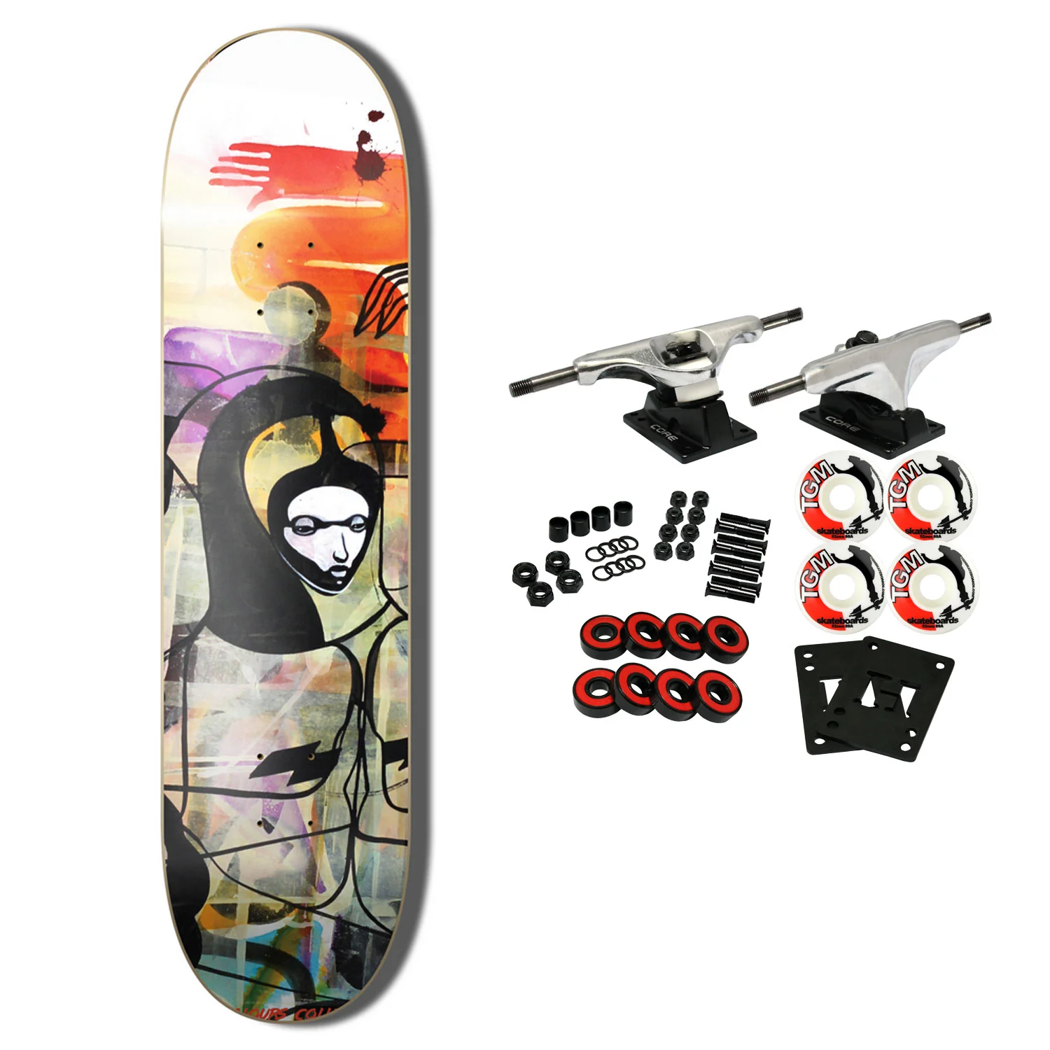 Colours Collectiv Skateboard Complete Will Barras x Paul Hart Grunge Queen 8.15" x 31.5"