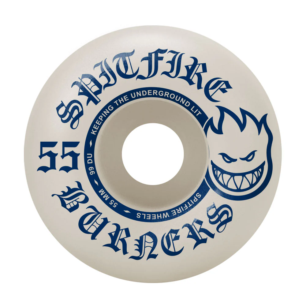 Core Hollow Skateboard Trucks 8.0" + 55mm Spitfire Burners Wheels, Abec 5 Bearings - Image 2