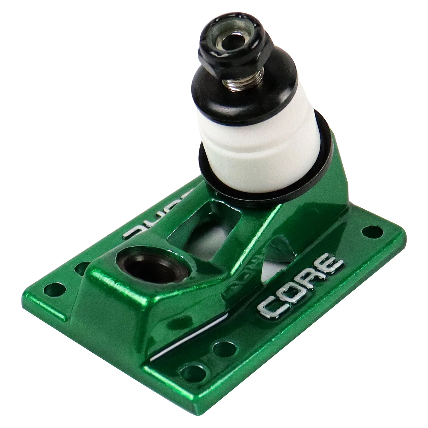 Core Trucks 6-Hole Baseplates Hollow Kingpin Green with 95A Bushings (2-Pack) - Image 5