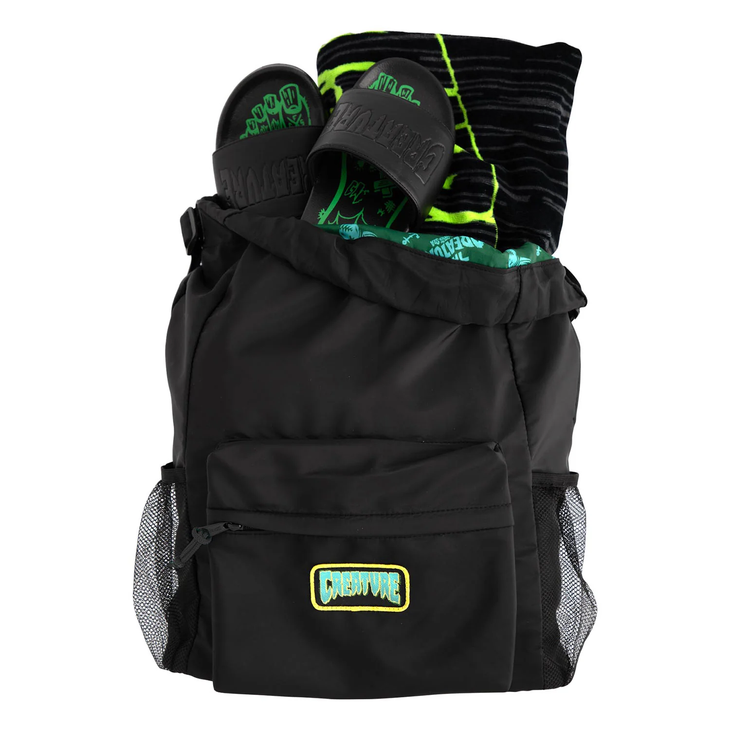 Creature Skateboards Bag Haunted Sea Backpack Black - Image 4
