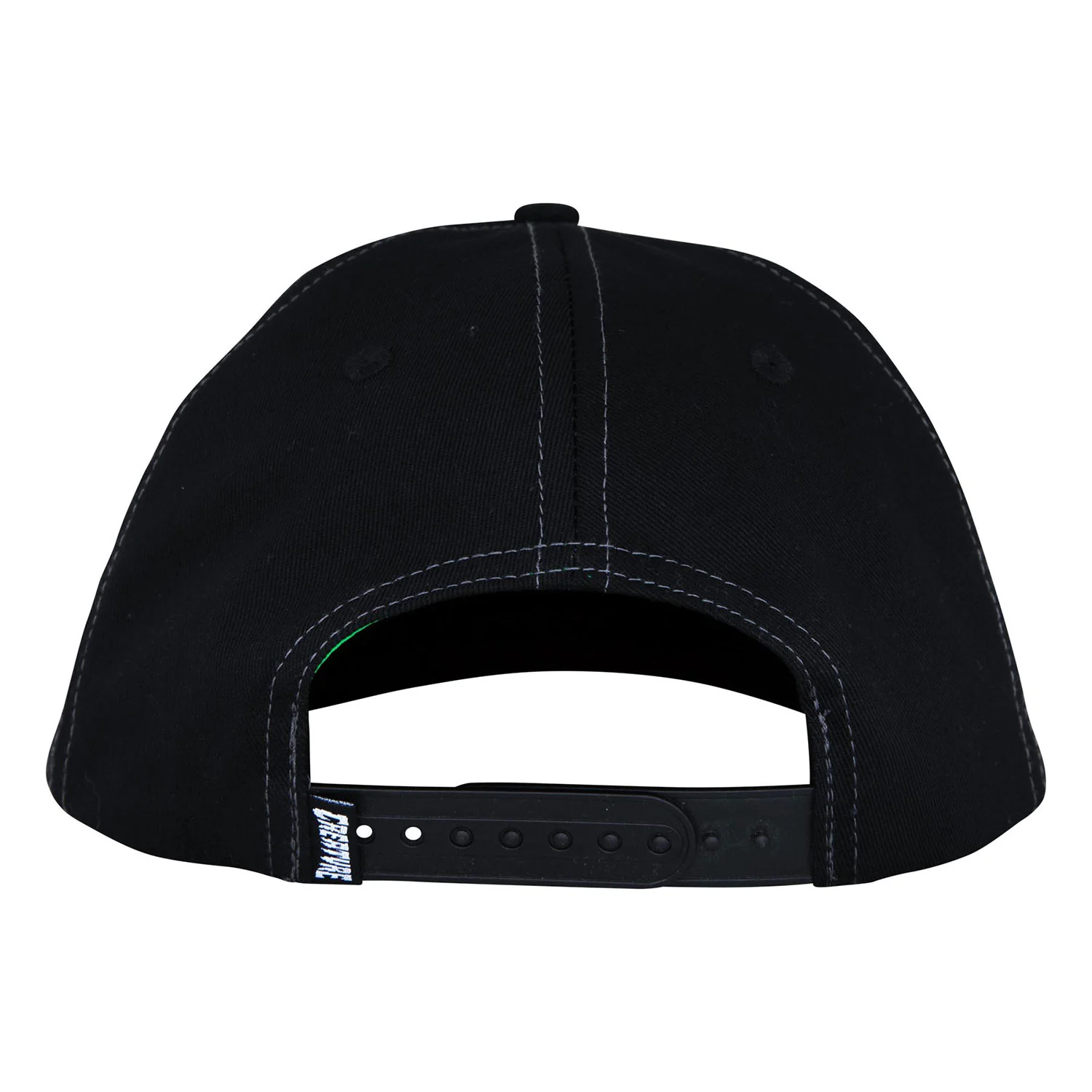 Creature Skateboards Hat Hesher Flame Snapback Unstructured Black - Image 2