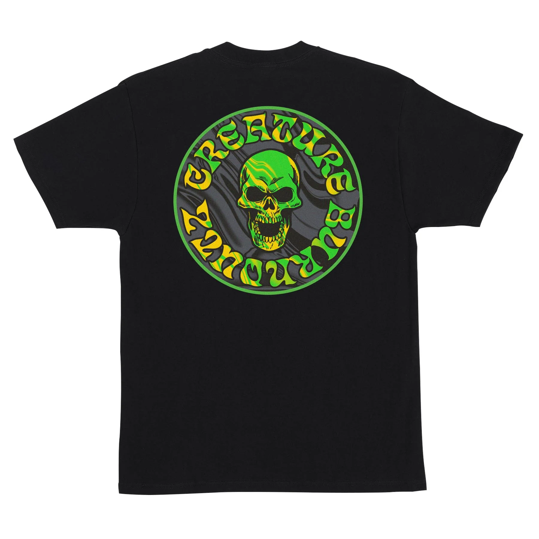 Creature Skateboards Shirt Burnoutz Patch Black - Image 2