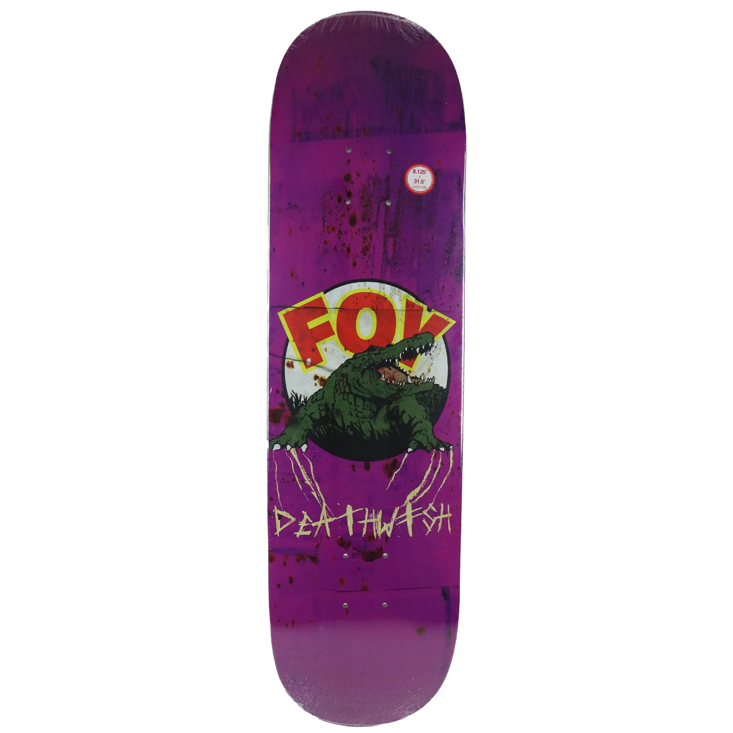 Deathwish Skateboard Deck Jamie Foy Spring Break Purple 8.125" x 31.5" - Image 2