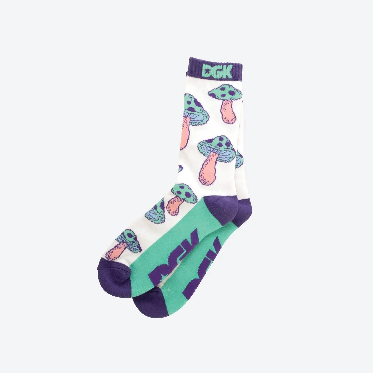 DGK Skateboards Socks Gooms White Adult Crew - Image 2