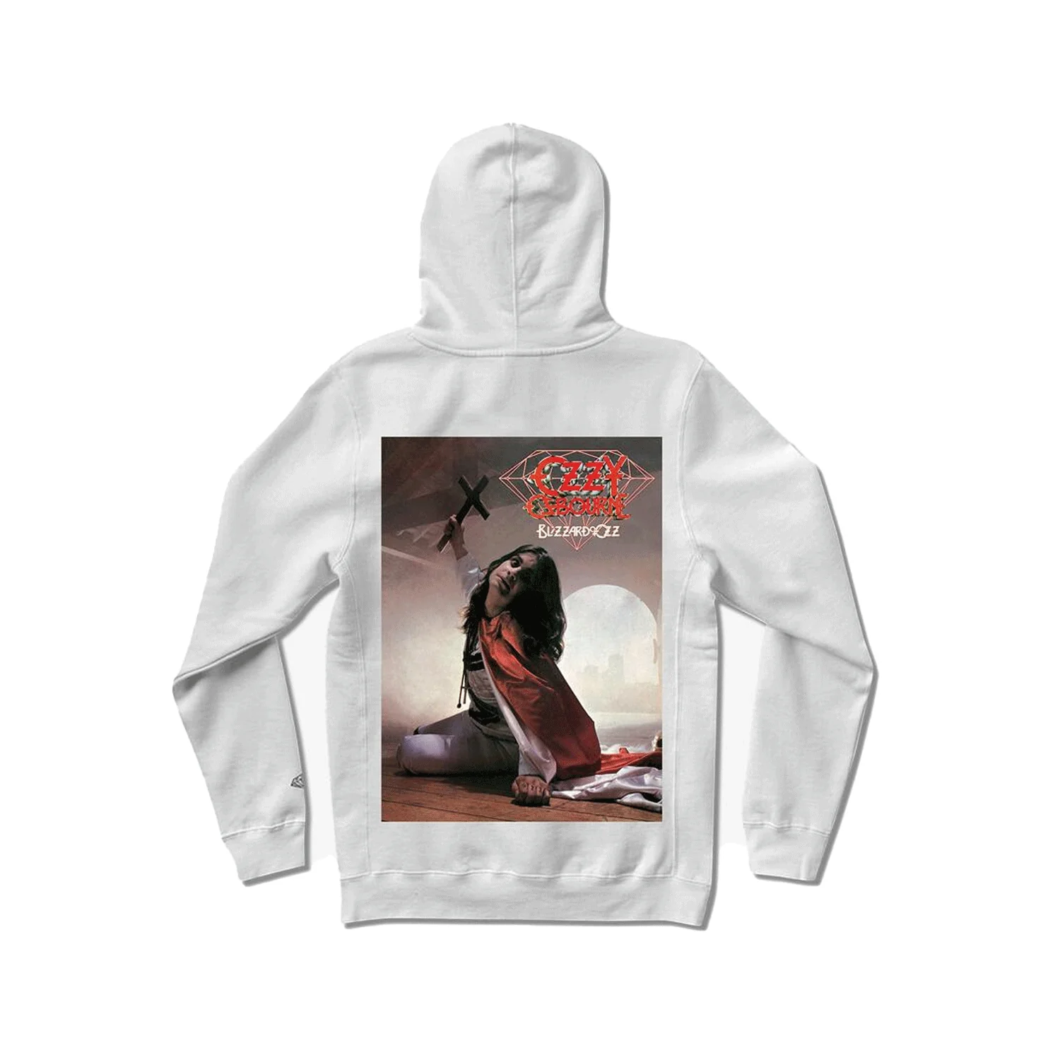 Diamond Supply Co. X Ozzy Osbourne Hoody Blizzard of Ozz Pullover White - Image 2