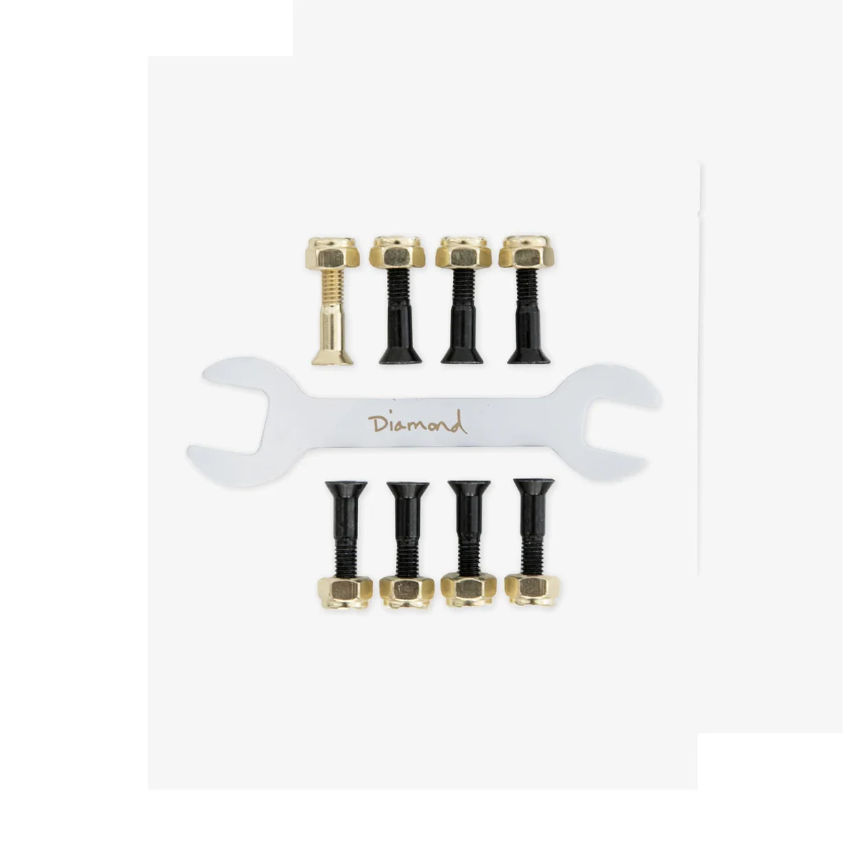 Diamond Supply Felipe Gustavo Hardware and Wrench Combo Black/Gold 7/8" Allen - Image 2