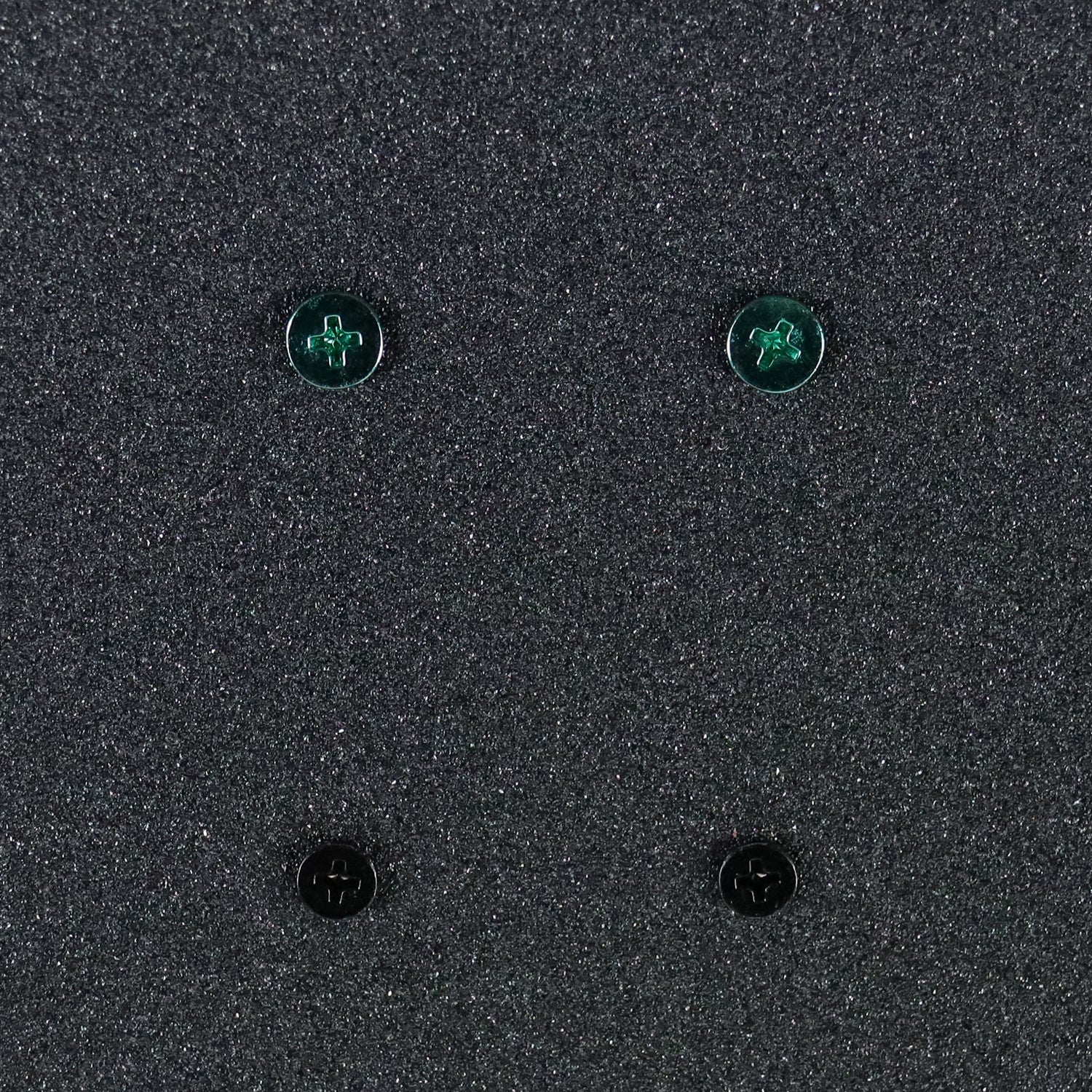 Dime Bag Skateboard Mounting Hardware 1.25" Phillips Black and Green Nuts and Bolts - Image 4
