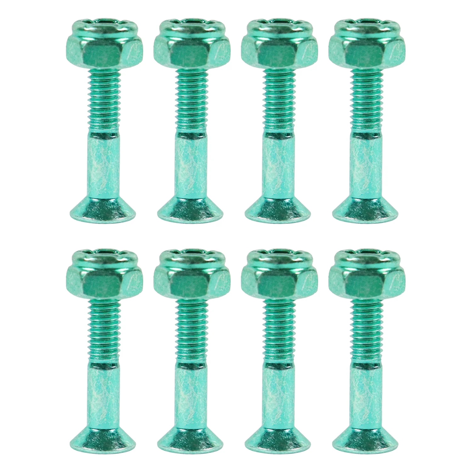 Dime Bag Skateboard Truck 1" Green Hardware Refresh Kit with Nuts, Spacers, Washers - Image 2