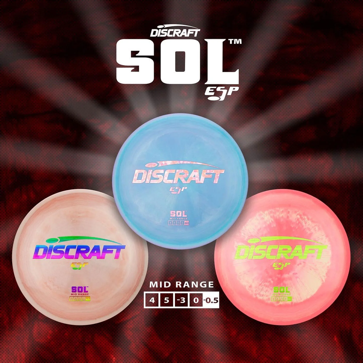 Discraft Disc Golf ESP Sol Midrange Disc 4/5/-3/0 - Choose Exact Disc - Image 5