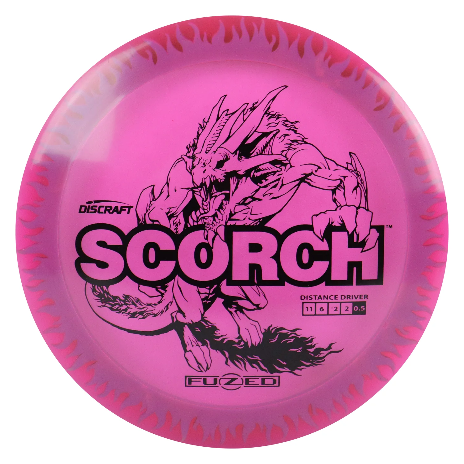 Discraft Disc Golf FuZed Line Scorch with Flame Pattern Distance Driver11/6/-2/2 - Choose Exact Disc - Image 82
