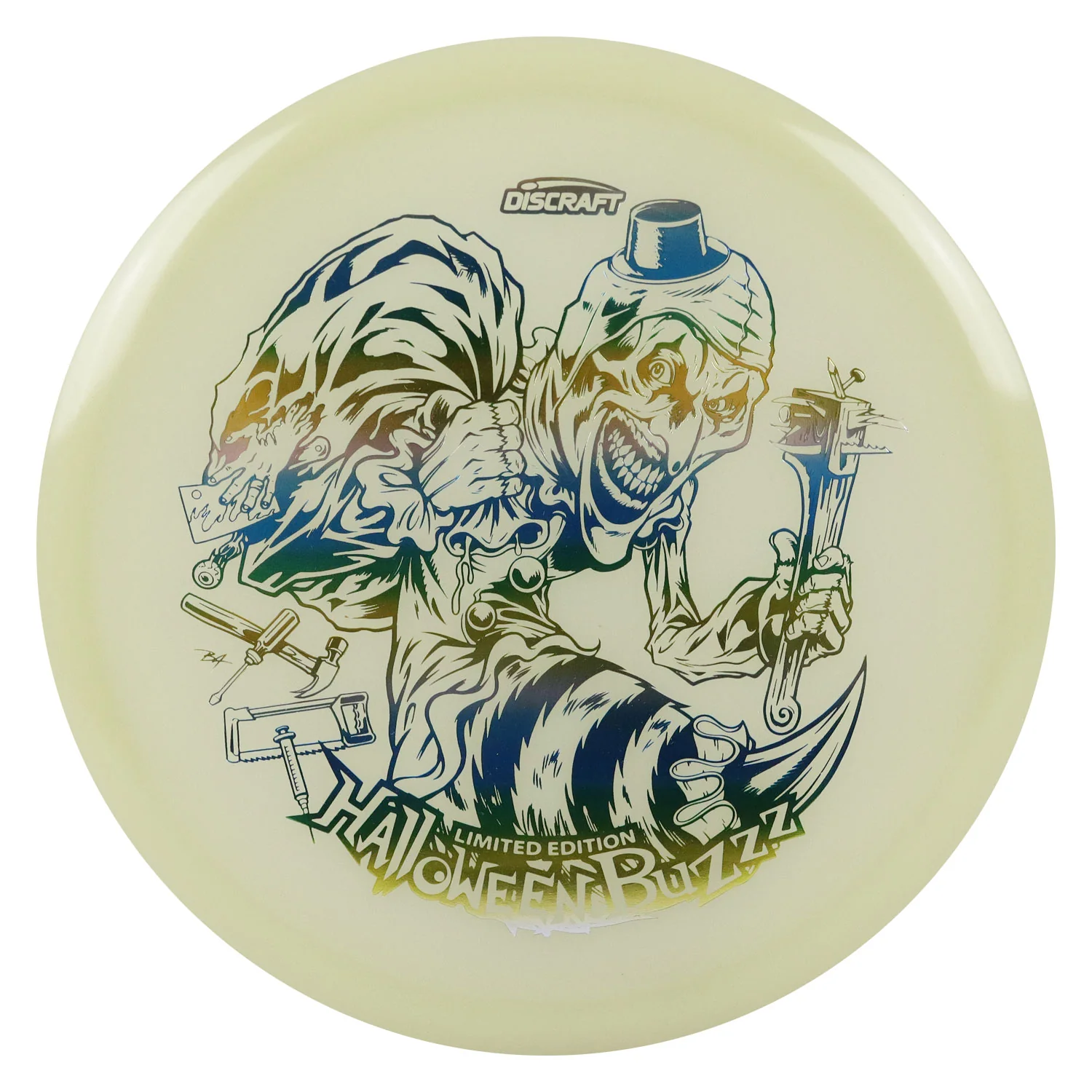 Discraft Disc Golf Single Foil Mega-Glo Halloween Buzzz Midrange 5/4/-1/1 - Choose Exact Disc - Image 6
