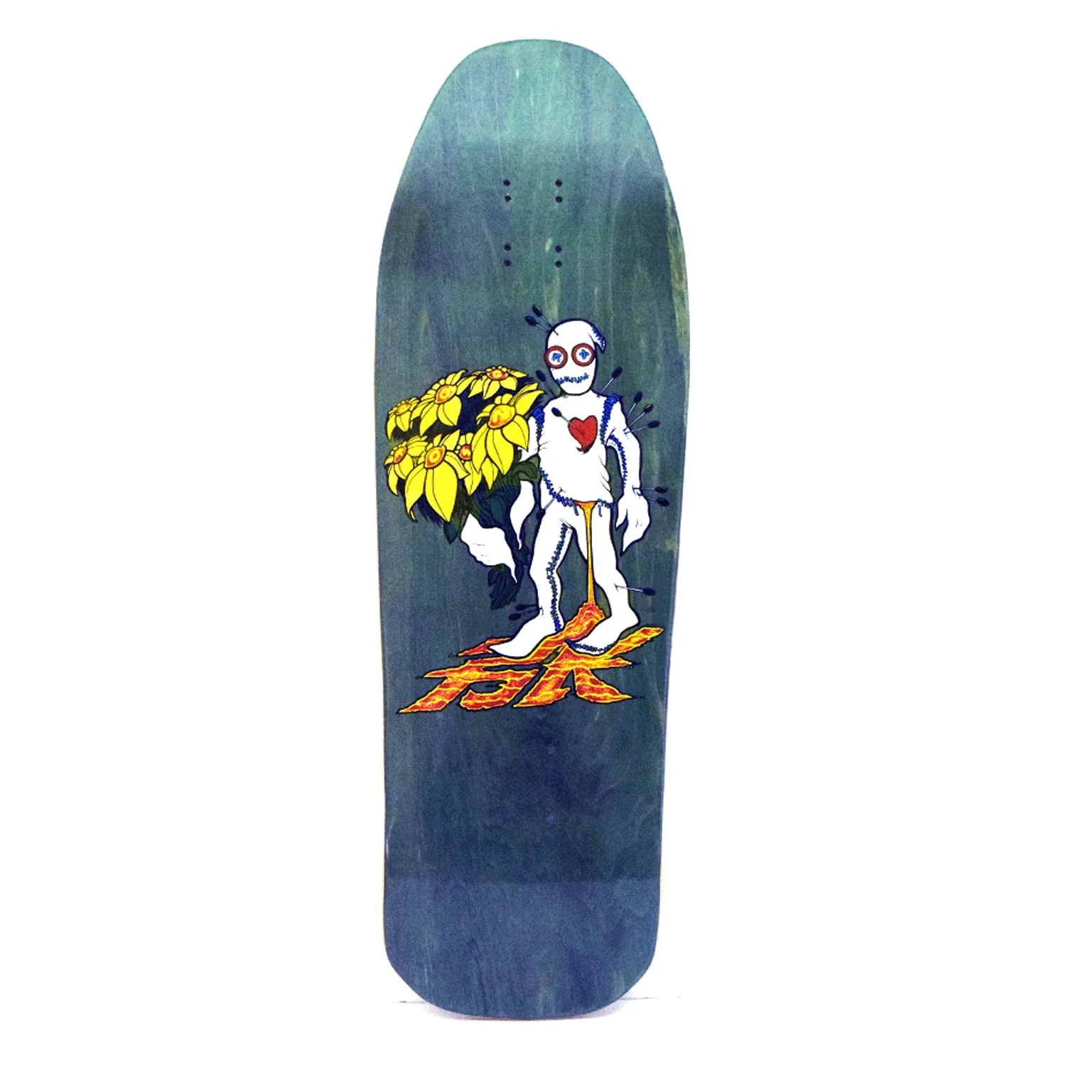Dogtown Skateboard Complete Bryce Kanights Flower Guy 1 Re-Issue Blue 10.125" x 31.875" - Image 2